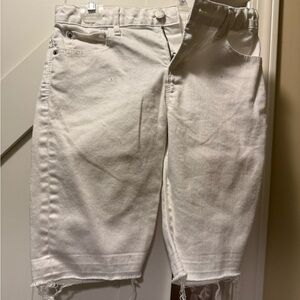 GAP White Denim Cutoff Shorts
